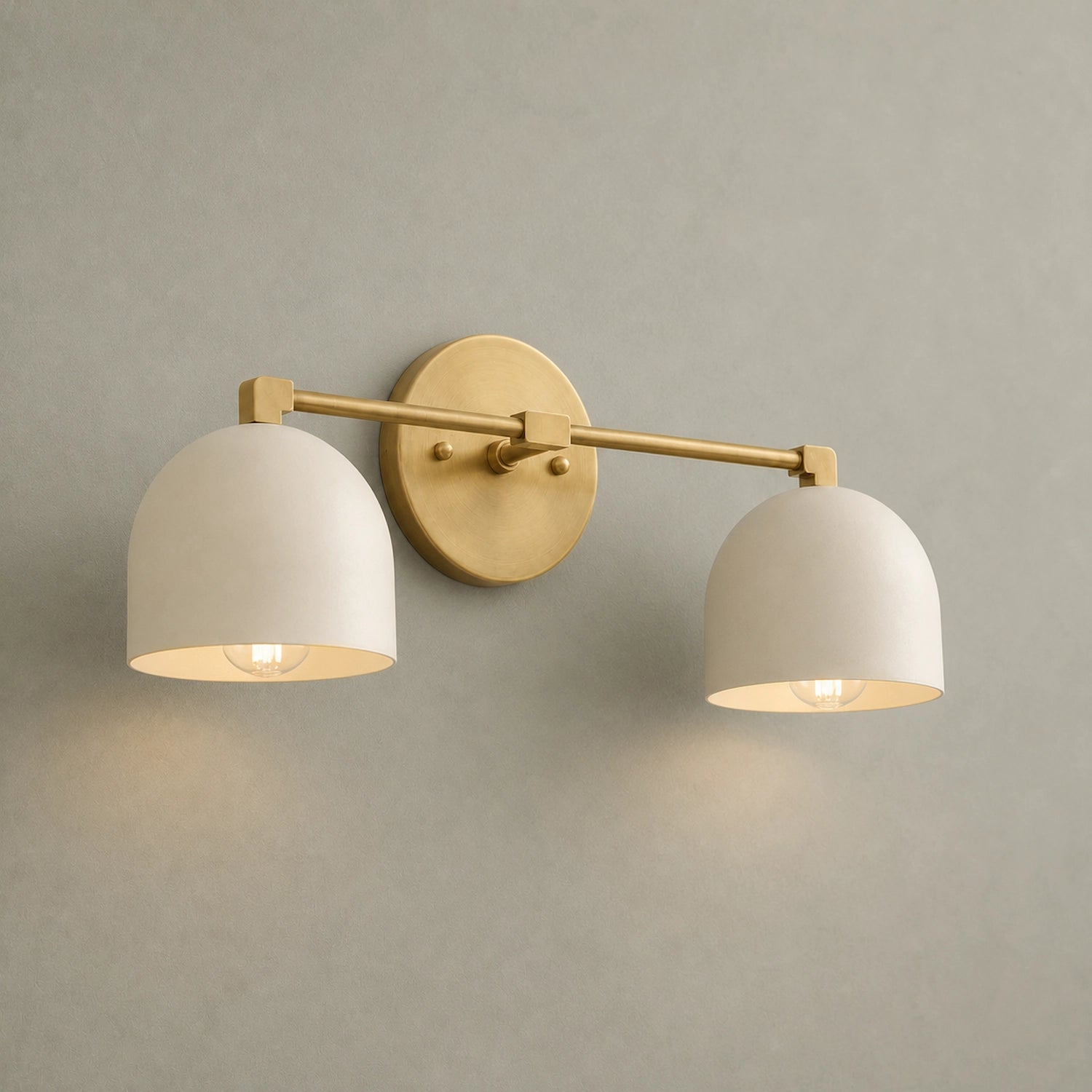 Mid Century Modern Brass Vanity Light Bathroom Wall Sconce