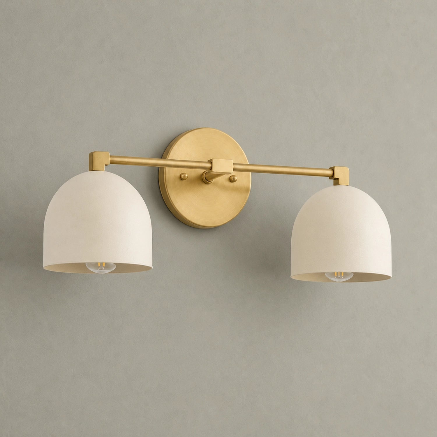 Mid Century Modern Brass Vanity Light Bathroom Wall Sconce
