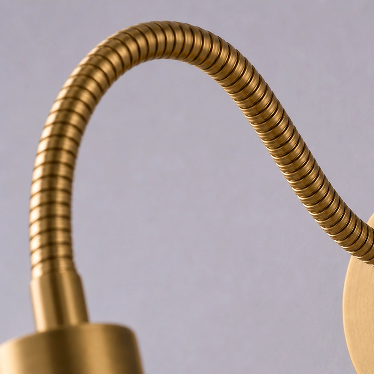 Gold Wall Reading Light Flexible Gooseneck Sconce for Bed