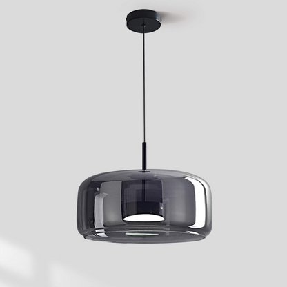 Modern Round Blown Glass Pendant Light Simple Hanging Lamp