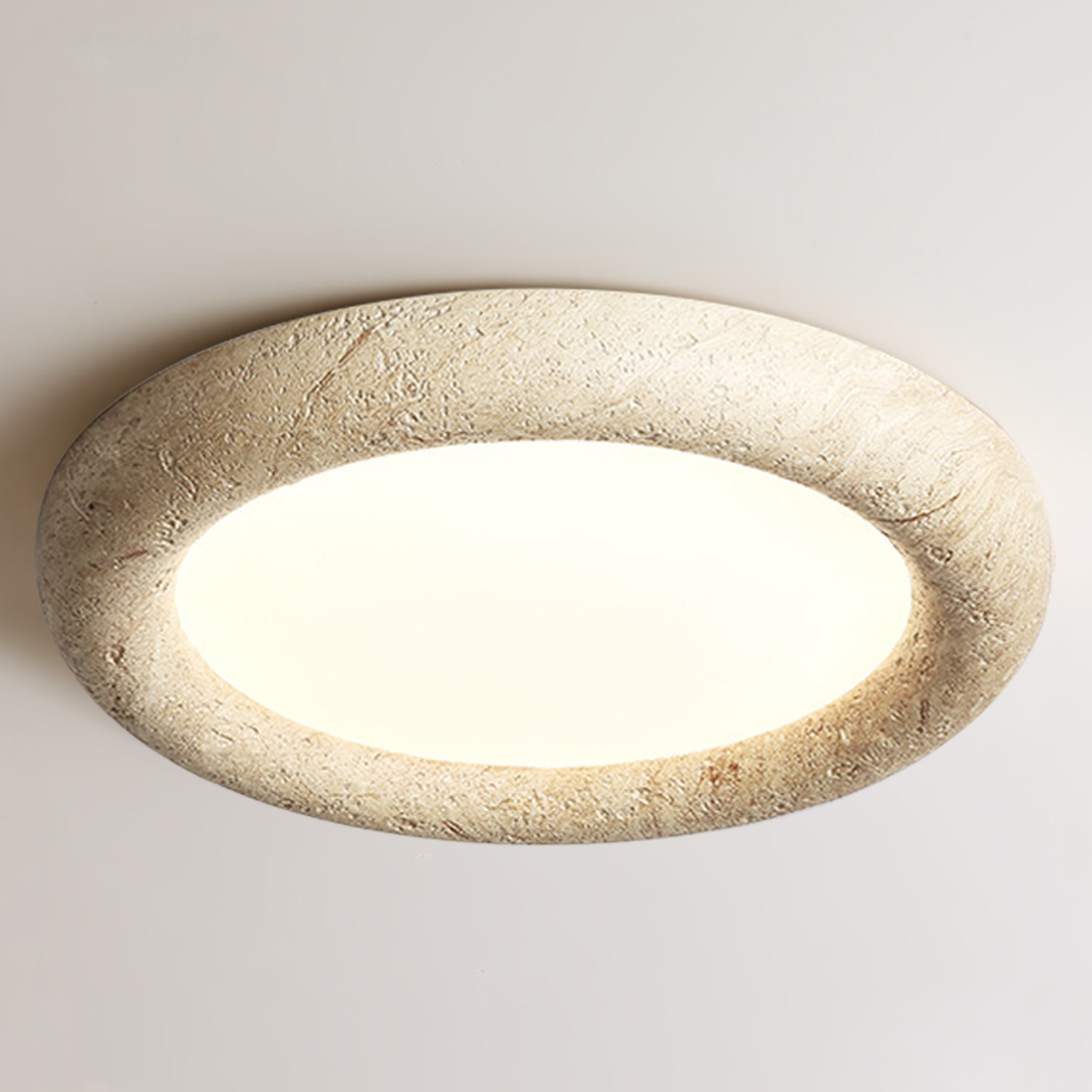 Unique Stone Flush Mount Light LED Ceiling Light