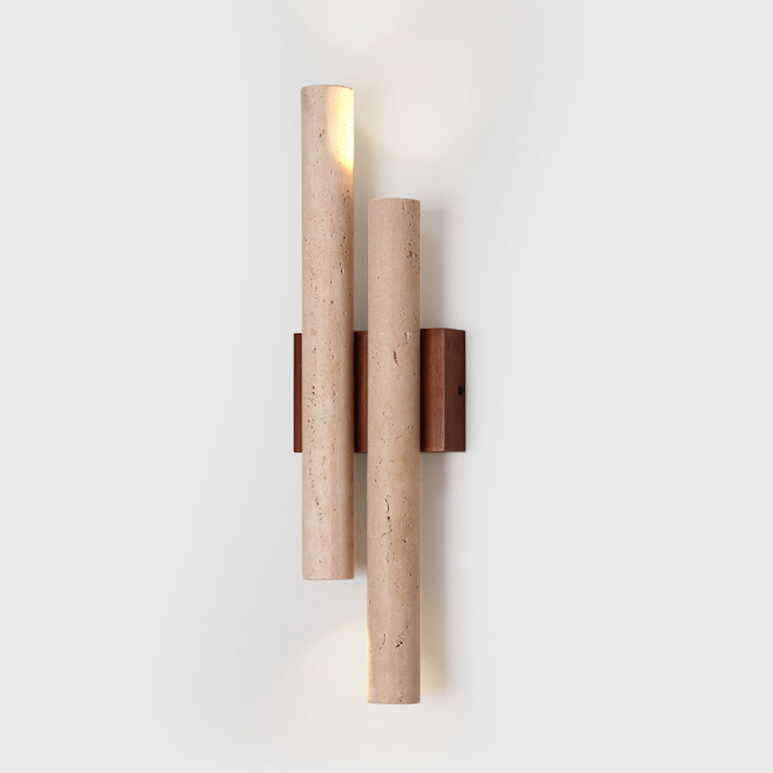 Natural Travertine Wall Light Vintage Cylindrical Sconce