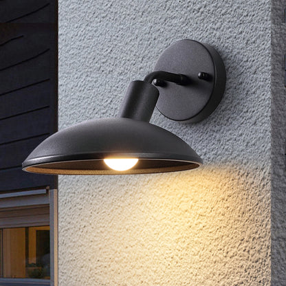 Outdoor Waterproof Wall Light Simple Round Metal Sconce