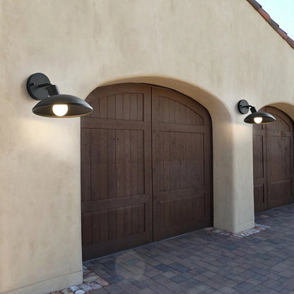 Outdoor Waterproof Wall Light Simple Round Metal Sconce
