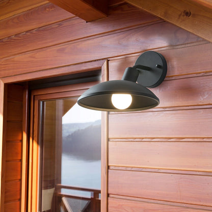 Outdoor Waterproof Wall Light Simple Round Metal Sconce