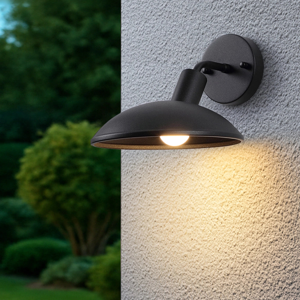 Outdoor Waterproof Wall Light Simple Round Metal Sconce