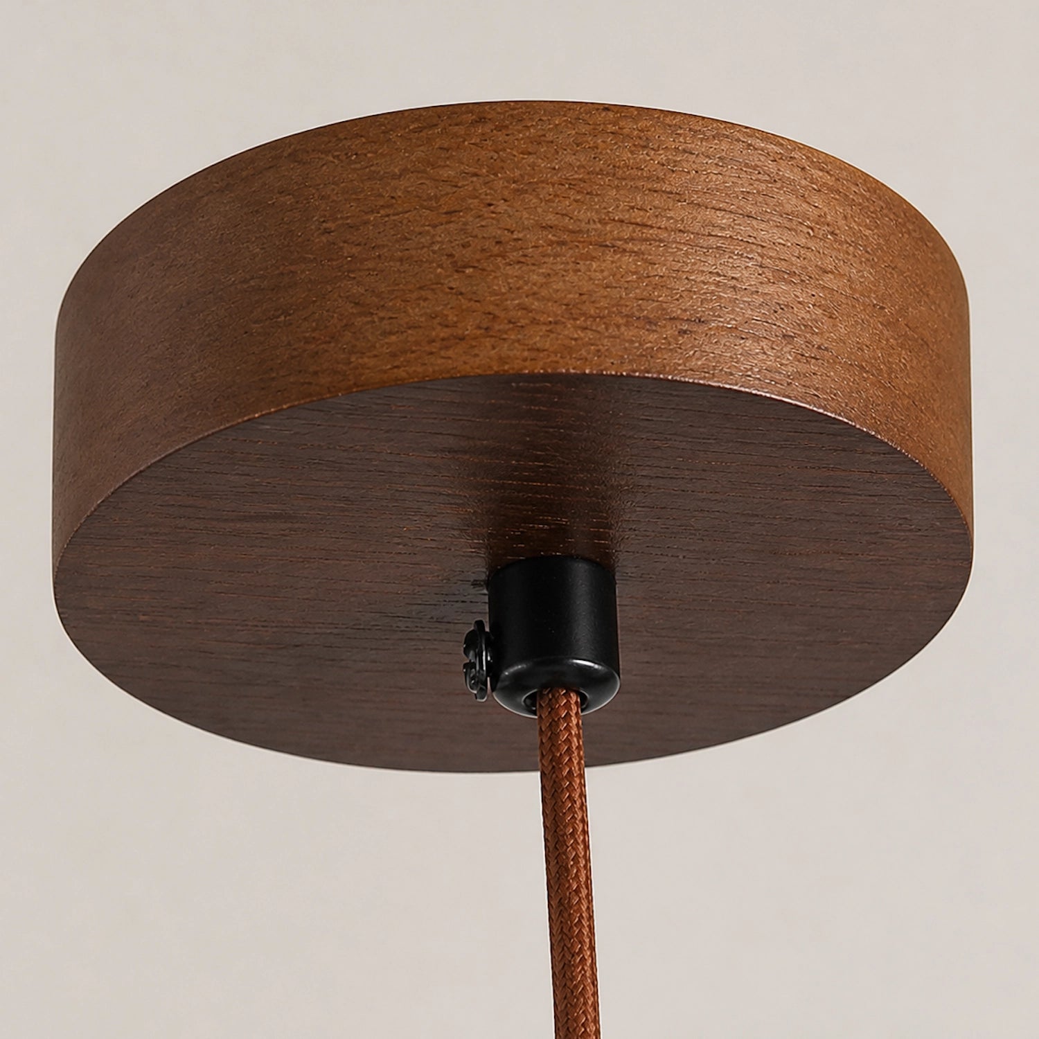 Round Travertine Pendant Light with Natural Stone Shade