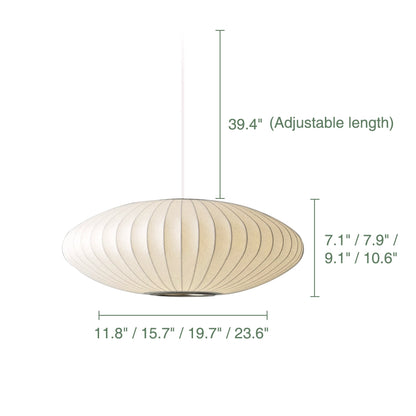 Simple Disc-Shaped Pendant Lamp Classic White Light