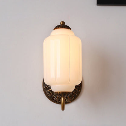 Classic Milk Glass Wall Light Eloise Vintage Wall Sconce