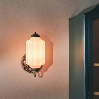 Classic Milk Glass Wall Light Eloise Vintage Wall Sconce
