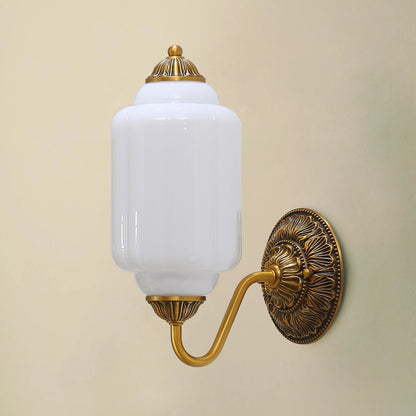 Classic Milk Glass Wall Light Eloise Vintage Wall Sconce