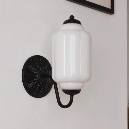 Classic Milk Glass Wall Light Eloise Vintage Wall Sconce