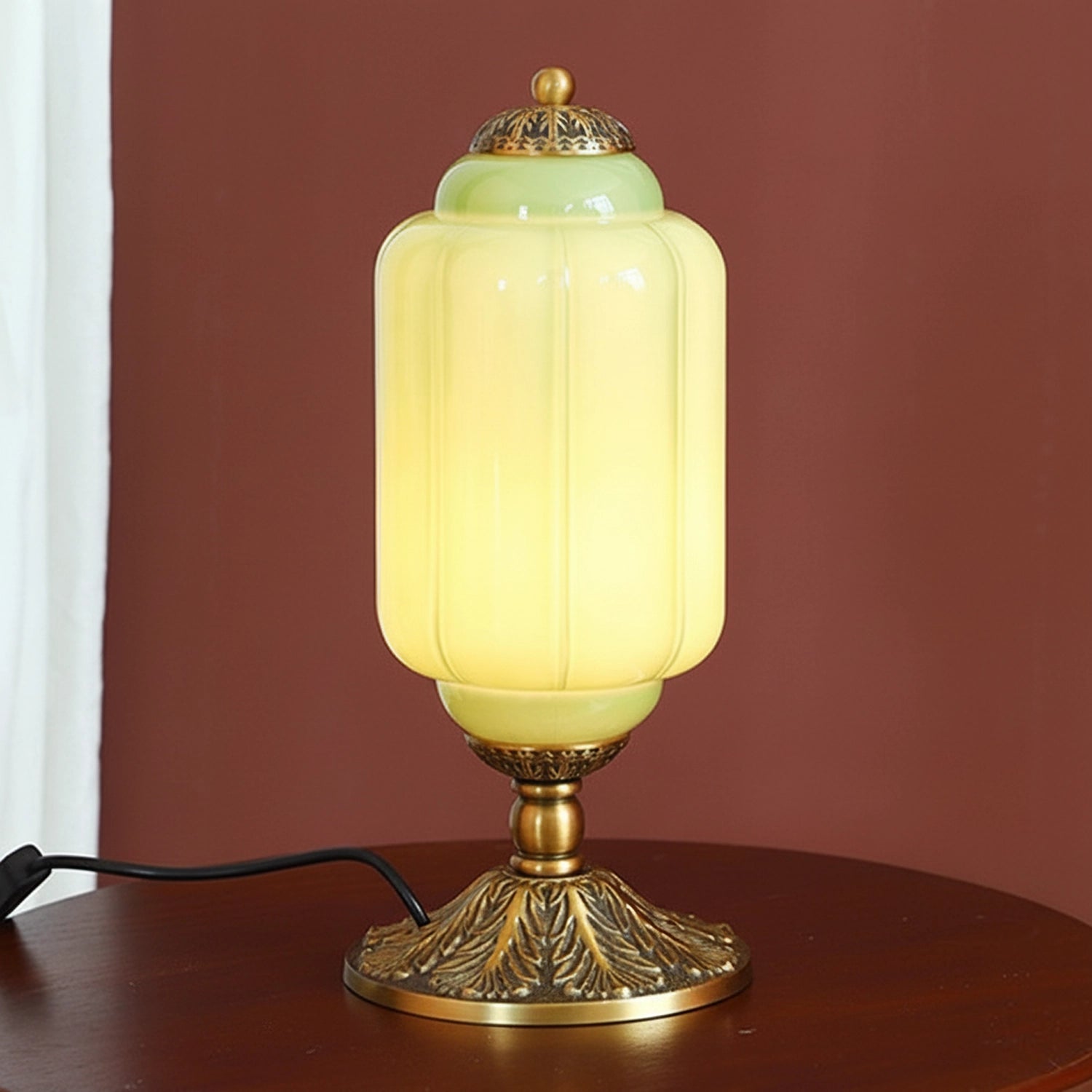 Vintage Eloise Glass Table Lamp Antique Accent Table Lamp