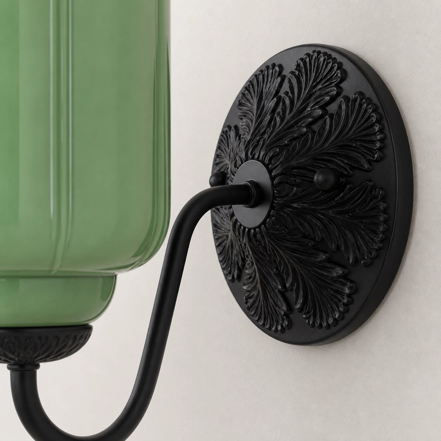 Vintage Eloise Glass Wall Sconce Antique Wall Light