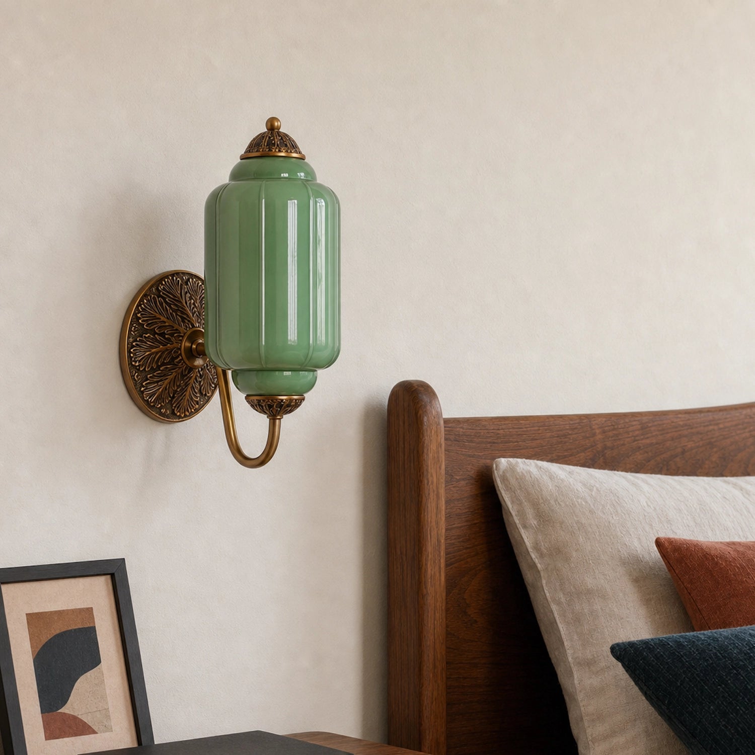 Vintage Eloise Glass Wall Sconce Antique Wall Light