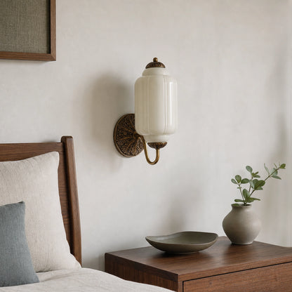 Vintage Eloise Glass Wall Sconce Antique Wall Light