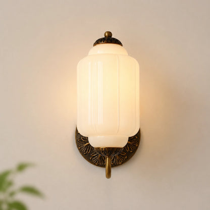 Vintage Eloise Glass Wall Sconce Antique Wall Light