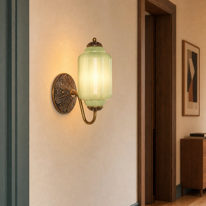 Vintage Eloise Glass Wall Sconce Antique Wall Light