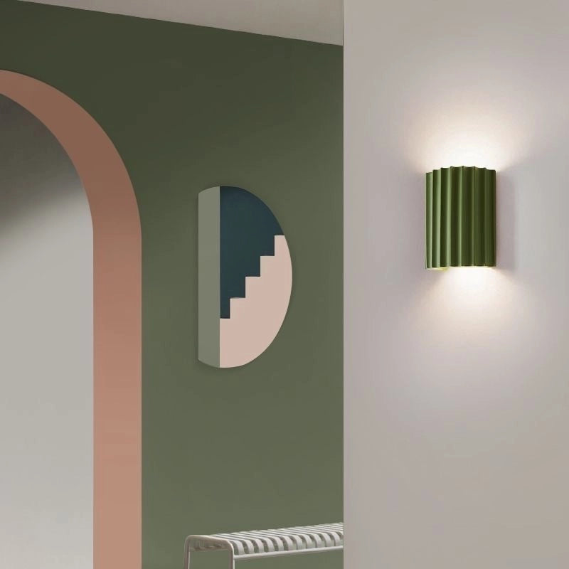 Vintage LED Resin Wall Sconce Mid Century Bedroom Sconce
