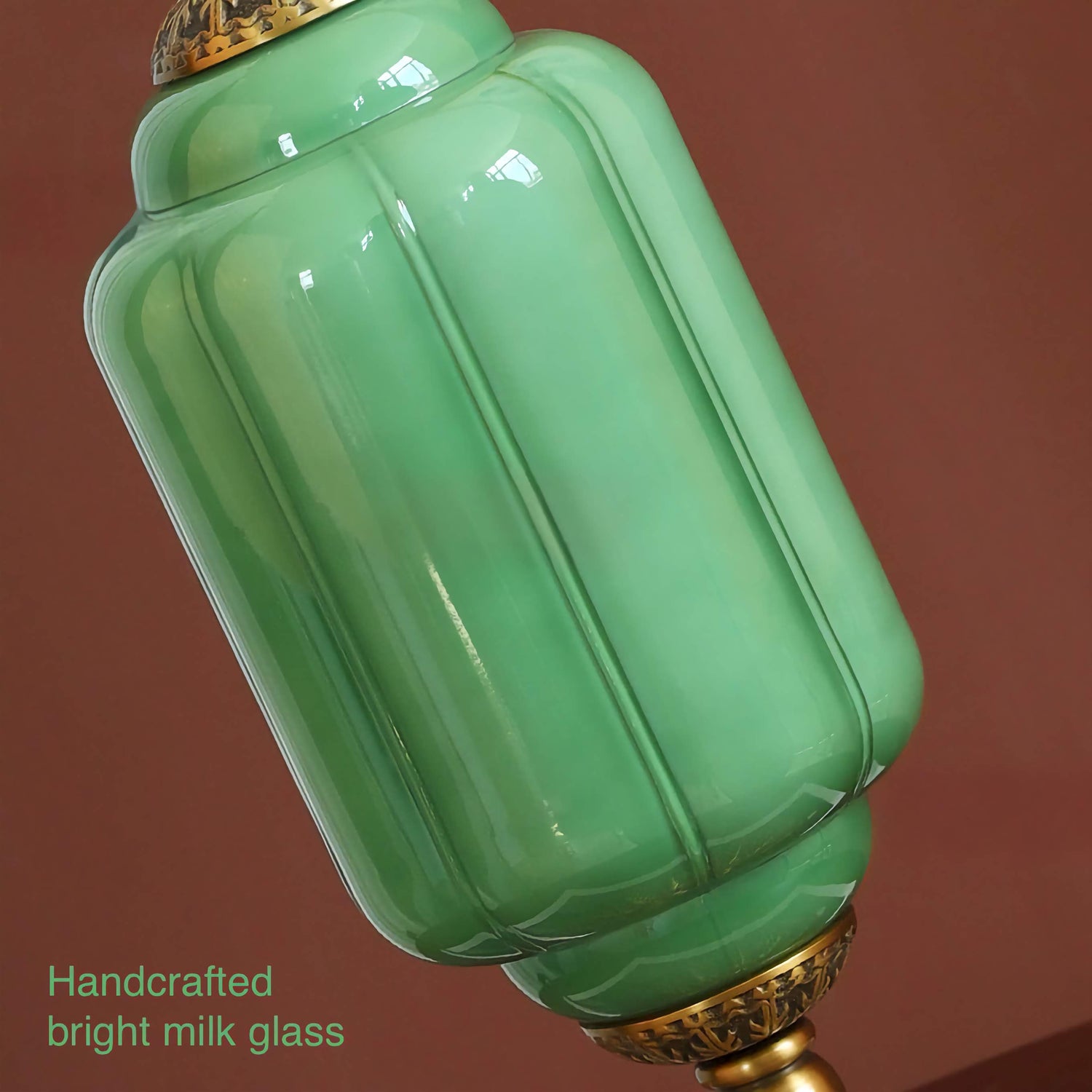 Vintage Milk Glass Table Lamp Eloise Bedside Lamp