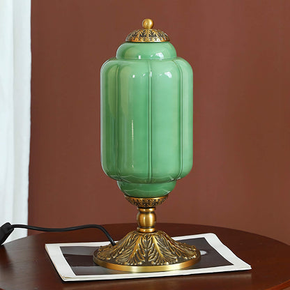 Vintage Milk Glass Table Lamp Eloise Bedside Lamp