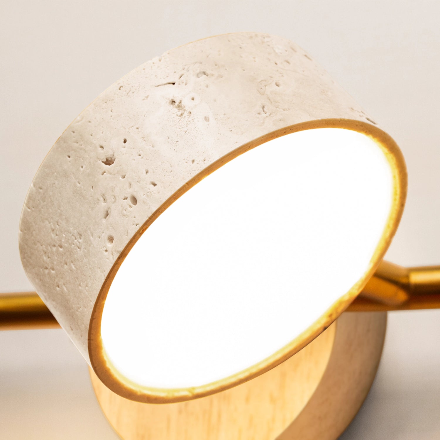 Vintage Travertine Vanity Light Wall Mounted Bathroom Lamp