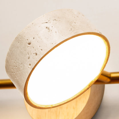 Vintage Travertine Vanity Light Wall Mounted Bathroom Lamp