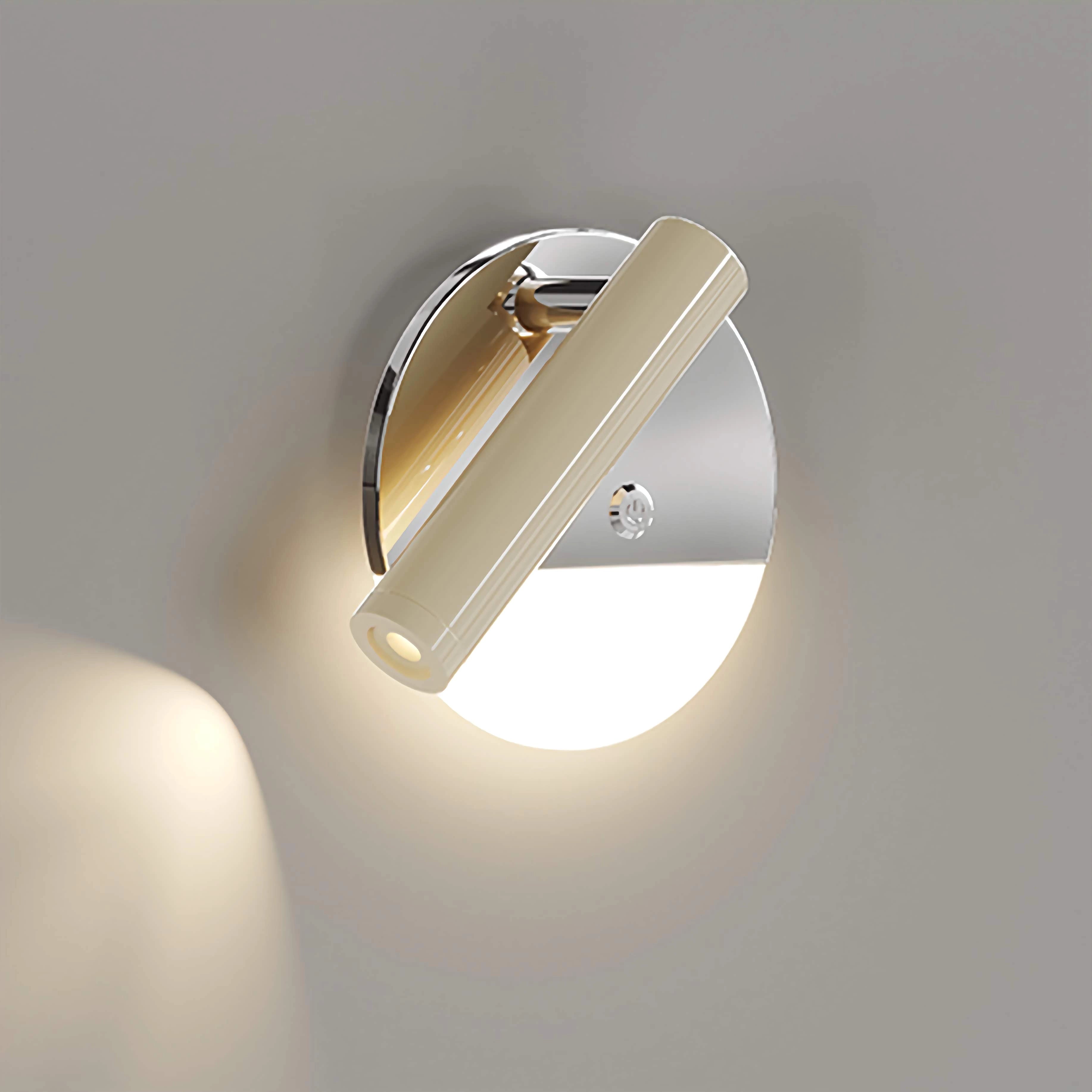 Wall Mounted Bedside Lamp Metal Adjustable Reading Light