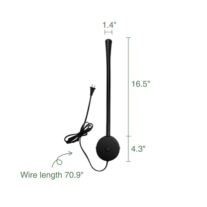 Wall-Mounted Leather Reading Light Flexible Lamp for Bedroom